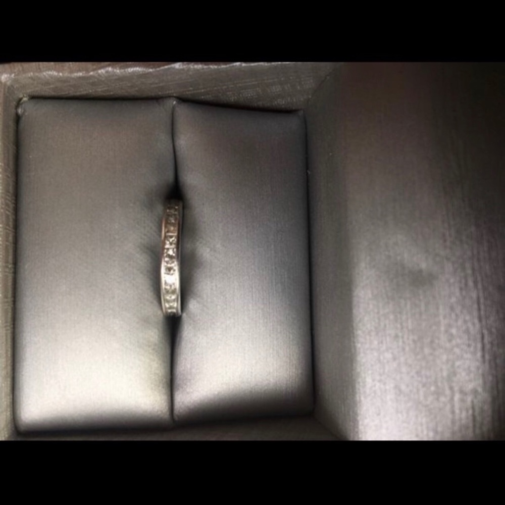 Zales 1/2 Carat princess cut channel set